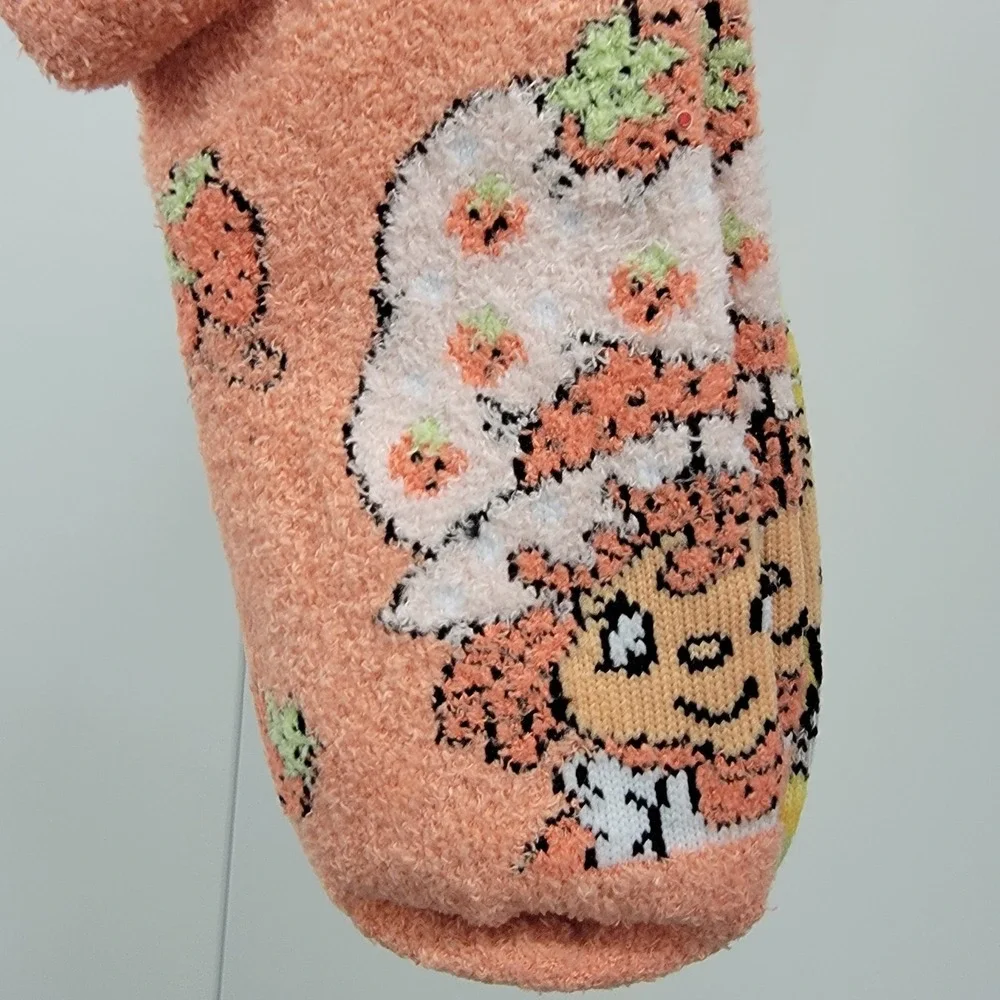 NEW Strawberry Shortcake Ruffle Cuff & Lemon Meringue Mid Crew Soft Socks 2 Pair